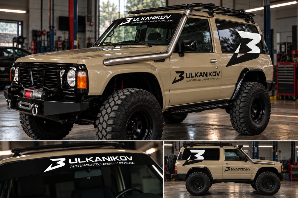 Portada de Rotulación Comercial & Decals Vulcanizados de Alta Adherencia · Nissan Patrol Vulkanikov