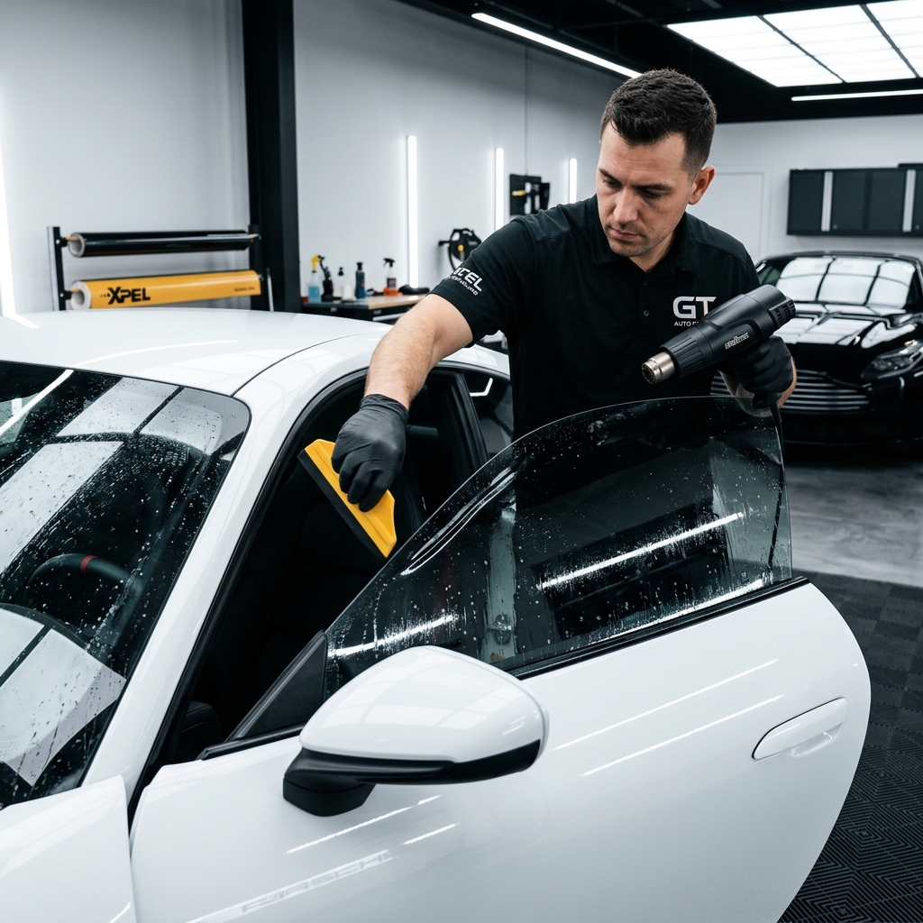 Portada de Polarizado Nanocerámico IR 97% Grado Concesionario · Porsche